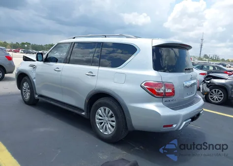 2017 Nissan Armada Sv из США, поврежденный, VIN JN8AY2ND2H9009153